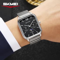SKMEI 2509 New Casual Simple Quartz Watch Men's Luxury Business Waterproof Calendar Week Exquisite Watch Relógios Masculino