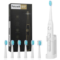 Fairywill Electric Sonic Toothbrush USB Charge FW-507 Rechargeable Waterproof Electronic Tooth Brushes Replacement Heads Adult