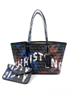 Geometric Print Tote Bag Women's Handbag Large Capacity Shoulder Bags