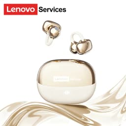 Lenovo RS103 Open Ear Clip Earring Earphones Wireless Bluetooth 6.0 Hifi Stereo Game Music Earbuds W Ear Ornaments Storage Bag
