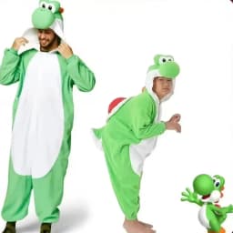 Yoshi Adult Onesie Pajamas Kawaii Cute Cartoon Anime Character Cosplay Sleepwear Jumpsuit Anime Peripheral Loungewear