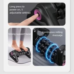 2026 New Portable Body Deep Muscle Relaxation Massager Shaft Cordless Electric Massage Roller Automatic Yoga Column Roller