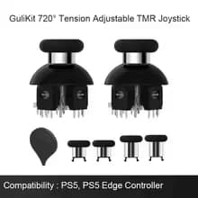 GuliKit NS55 720° Tension Adjustable TMR Joystick,Game Accessories for PS4 PS5 Edge Gamepad,Switch Pro,Xbox Series Controller