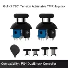 GuliKit NS55 720° Tension Adjustable TMR Joystick,Game Accessories for PS4 PS5 Edge Gamepad,Switch Pro,Xbox Series Controller