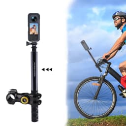 Bicycle Cameras Bracket For Insta360 X3 X4 Motorcycle Invisible Selfie Stick for GoPro13 12 11 DJI Action 3 4 5 Accessories