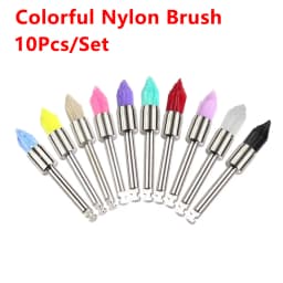 10pcs/Box Disposable Dental Polisher Nylon Bristle Brush Dentist Tools Polishing Polisher Cup Teeth Whitening Prophy Brushes