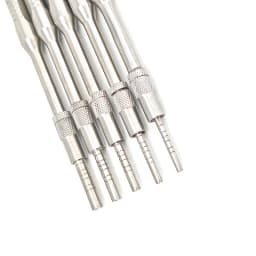 5PCS/set Dentistry Maxillary Sinus Lifting Osteotomes Concave Tip Angled Osteotomes Dental Elevator Tools Implant Bone Extruder