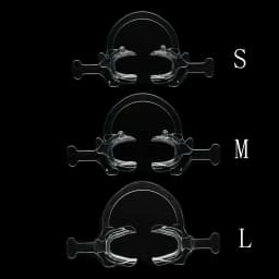 1PC Dentistry Transparent Hard Plastic Mouth Opener Orthodontic Cheek Retractor With Handle C Shape Dental Cheek Lip
