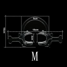 1PC Dentistry Transparent Hard Plastic Mouth Opener Orthodontic Cheek Retractor With Handle C Shape Dental Cheek Lip