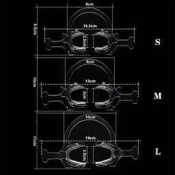 1PC Dentistry Transparent Hard Plastic Mouth Opener Orthodontic Cheek Retractor With Handle C Shape Dental Cheek Lip