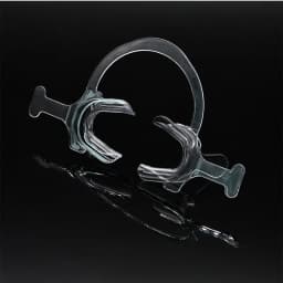 1PC Dentistry Transparent Hard Plastic Mouth Opener Orthodontic Cheek Retractor With Handle C Shape Dental Cheek Lip