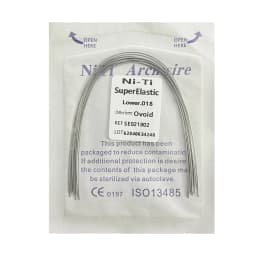 AG 30Pcs Dental Stainless Steel Wire Round/Rectangular Wire Ovoid From Archwire Dentistry Material Dentist Arch Lower/Upper