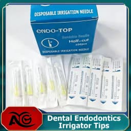 AG 27G/30G Endodontics Irrigator Tips 100pcs Single Pack Irrigation Needles 25MM Disposable Root Canal Cleaning Dentistry