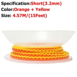 AG 4.5m=15Feet Dental Orthodontic Power Chain Two Colored Elastic Ultra Powerchain Rubber Bands Leagues Long/Short/Continuous