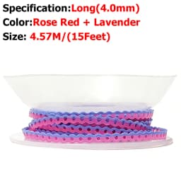 AG 4.5m=15Feet Dental Orthodontic Power Chain Two Colored Elastic Ultra Powerchain Rubber Bands Leagues Long/Short/Continuous