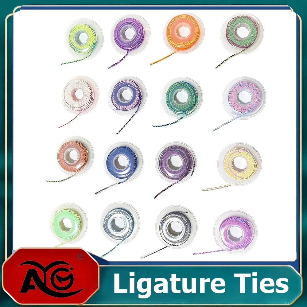 AG 4.5m=15Feet Dental Orthodontic Power Chain Two Colored Elastic Ultra Powerchain Rubber Bands Leagues Long/Short/Continuous