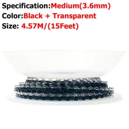 AG 4.5m=15Feet Dental Orthodontic Power Chain Two Colored Elastic Ultra Powerchain Rubber Bands Leagues Long/Short/Continuous