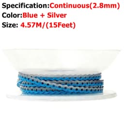 AG 4.5m=15Feet Dental Orthodontic Power Chain Two Colored Elastic Ultra Powerchain Rubber Bands Leagues Long/Short/Continuous