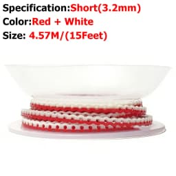 AG 4.5m=15Feet Dental Orthodontic Power Chain Two Colored Elastic Ultra Powerchain Rubber Bands Leagues Long/Short/Continuous