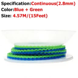 AG 4.5m=15Feet Dental Orthodontic Power Chain Two Colored Elastic Ultra Powerchain Rubber Bands Leagues Long/Short/Continuous