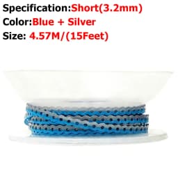 AG 4.5m=15Feet Dental Orthodontic Power Chain Two Colored Elastic Ultra Powerchain Rubber Bands Leagues Long/Short/Continuous
