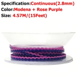 AG 4.5m=15Feet Dental Orthodontic Power Chain Two Colored Elastic Ultra Powerchain Rubber Bands Leagues Long/Short/Continuous