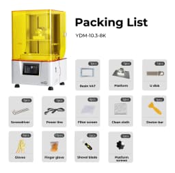 AG Dental 3D Printer High-Precision Resin Printer Fast dental Model Production CAD/CAM Printing 10.3 inches