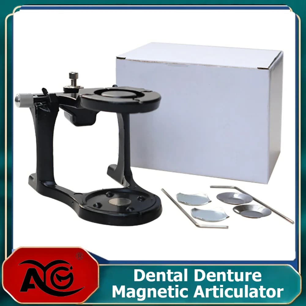 AG Dental Small Adjustable Articulator Denture Magnetic Articulator For Mounting Pre-cast Dental Models Dental Lab Equipment