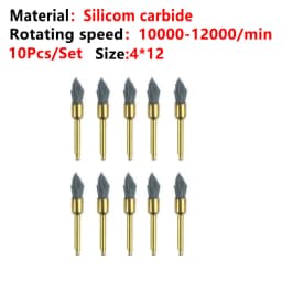 10pcs/Lot Dental Silicone Grinding Heads Teeth Polisher Polishing Brushes for Low-speed Machine Silicon carbide Dental Materials