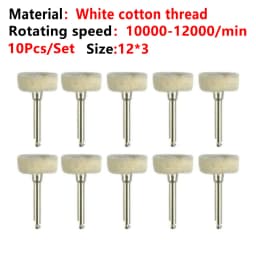 10pcs/Lot Dental Silicone Grinding Heads Teeth Polisher Polishing Brushes for Low-speed Machine Silicon carbide Dental Materials