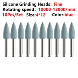10pcs/Lot Dental Silicone Grinding Heads Teeth Polisher Polishing Brushes for Low-speed Machine Silicon carbide Dental Materials