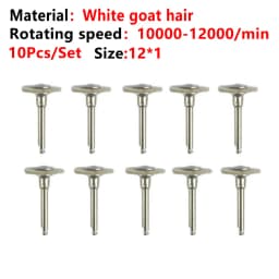 10pcs/Lot Dental Silicone Grinding Heads Teeth Polisher Polishing Brushes for Low-speed Machine Silicon carbide Dental Materials