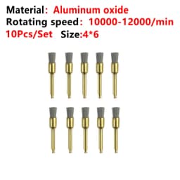 10pcs/Lot Dental Silicone Grinding Heads Teeth Polisher Polishing Brushes for Low-speed Machine Silicon carbide Dental Materials