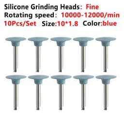 10pcs/Lot Dental Silicone Grinding Heads Teeth Polisher Polishing Brushes for Low-speed Machine Silicon carbide Dental Materials