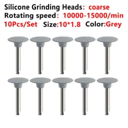 10pcs/Lot Dental Silicone Grinding Heads Teeth Polisher Polishing Brushes for Low-speed Machine Silicon carbide Dental Materials