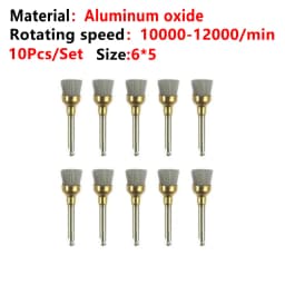 10pcs/Lot Dental Silicone Grinding Heads Teeth Polisher Polishing Brushes for Low-speed Machine Silicon carbide Dental Materials