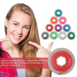 AG 15 feet/Roll Dental Orthodontic Elastic Ultra Power Chain Rubber Band Continuous Type 4.57m/Roll Dental Power Chain