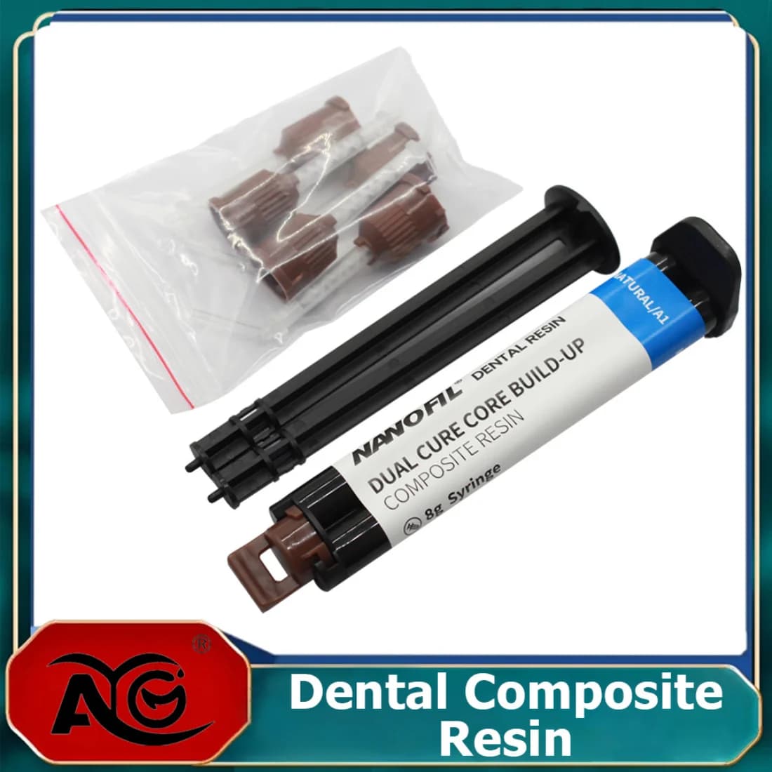 1Pcs AG Dental Dual-cured Core Build-up Composite Dental Material DC Core Build-up for Crown and Root Bonding