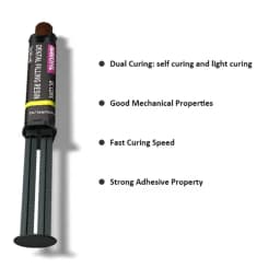 1Pcs AG Dental Dual-cured Core Build-up Composite Dental Material DC Core Build-up for Crown and Root Bonding