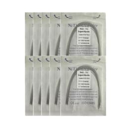10pack Dental Arch Wires Orthodontic Super Elastic NITI Round Rectangle Archwire Lower/Upper 012/014/016/018/020/16x16/16x22