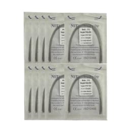 10pack Dental Arch Wires Orthodontic Super Elastic NITI Round Rectangle Archwire Lower/Upper 012/014/016/018/020/16x16/16x22