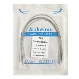 10pack Dental Arch Wires Orthodontic Super Elastic NITI Round Rectangle Archwire Lower/Upper 012/014/016/018/020/16x16/16x22