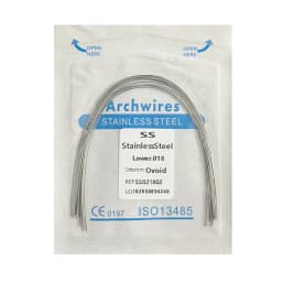 10pack Dental Arch Wires Orthodontic Super Elastic NITI Round Rectangle Archwire Lower/Upper 012/014/016/018/020/16x16/16x22