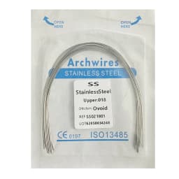 10pack Dental Arch Wires Orthodontic Super Elastic NITI Round Rectangle Archwire Lower/Upper 012/014/016/018/020/16x16/16x22