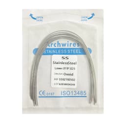 10pack Dental Arch Wires Orthodontic Super Elastic NITI Round Rectangle Archwire Lower/Upper 012/014/016/018/020/16x16/16x22