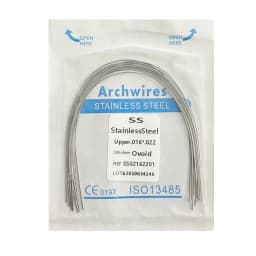 10pack Dental Arch Wires Orthodontic Super Elastic NITI Round Rectangle Archwire Lower/Upper 012/014/016/018/020/16x16/16x22