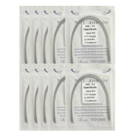 10pack Dental Arch Wires Orthodontic Super Elastic NITI Round Rectangle Archwire Lower/Upper 012/014/016/018/020/16x16/16x22