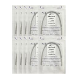 10pack Dental Arch Wires Orthodontic Super Elastic NITI Round Rectangle Archwire Lower/Upper 012/014/016/018/020/16x16/16x22