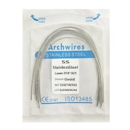10pack Dental Arch Wires Orthodontic Super Elastic NITI Round Rectangle Archwire Lower/Upper 012/014/016/018/020/16x16/16x22
