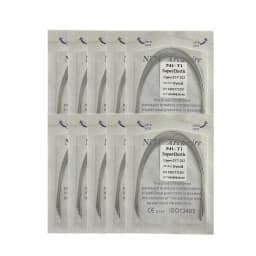 10pack Dental Arch Wires Orthodontic Super Elastic NITI Round Rectangle Archwire Lower/Upper 012/014/016/018/020/16x16/16x22